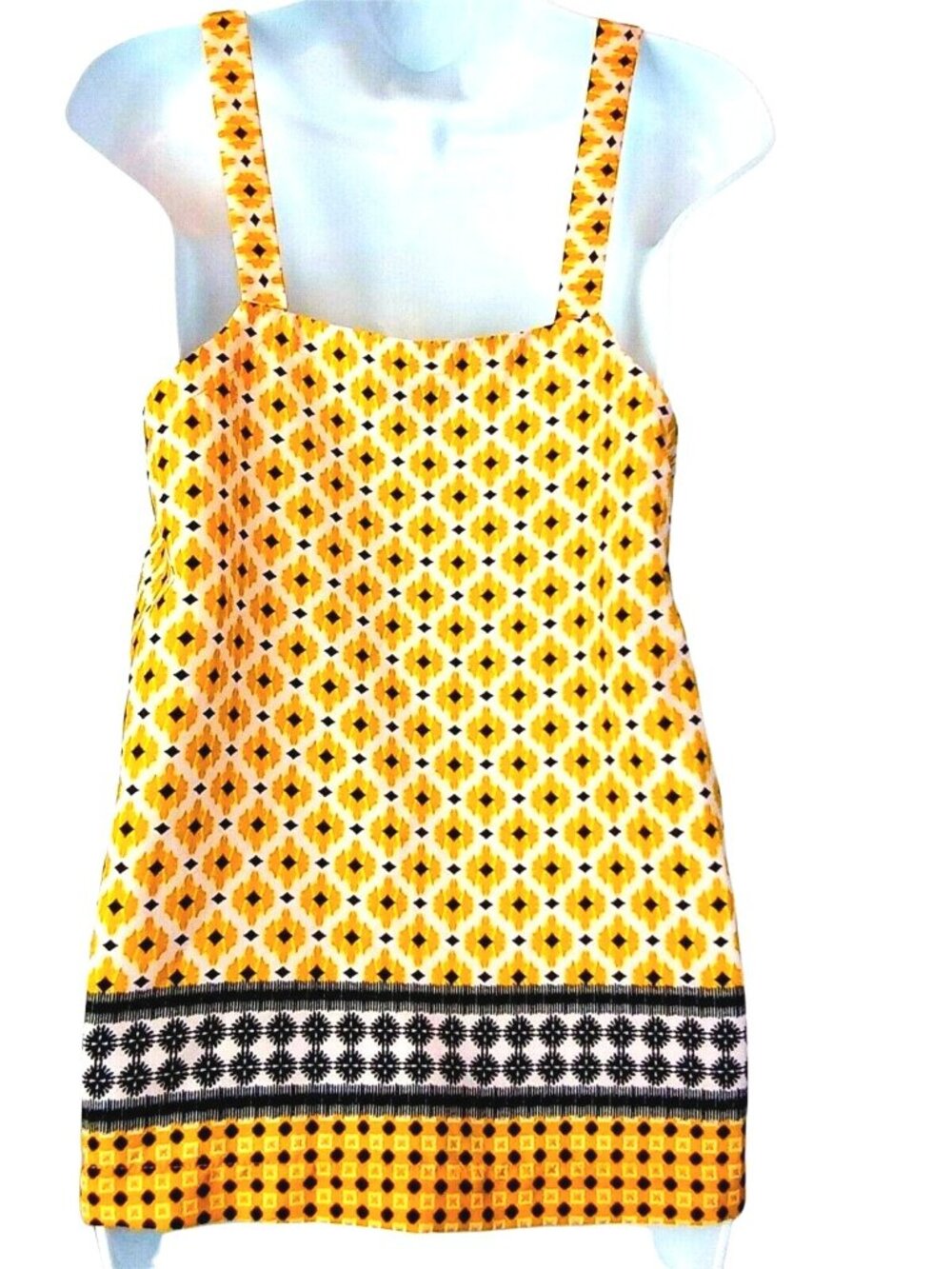 TopShop Summer Top 6 Yellow Pockets Cool Boho Casual Vintage Smock Style Coastal - Picture 2 of 9